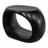 26.75 Inch Outdoor Stool Black Contemporary