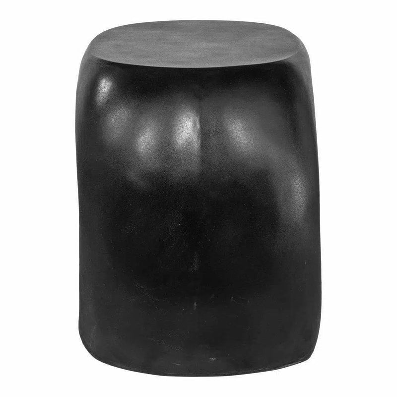 26.75 Inch Outdoor Stool Black Contemporary