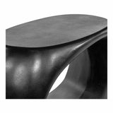 26.75 Inch Outdoor Stool Black Contemporary