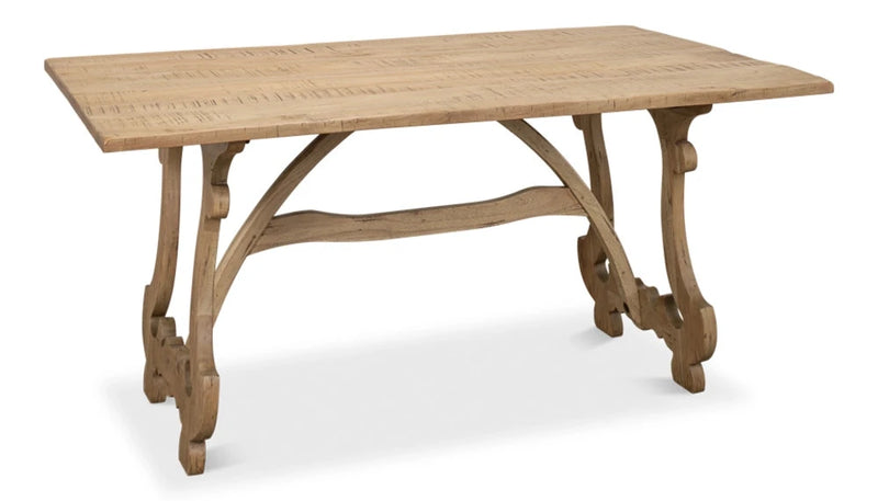 Beauford Rustic With Grey White Finish Dining Table