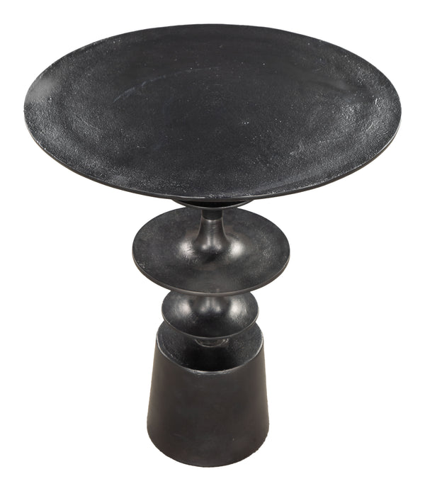 Renie Black Round Side Table