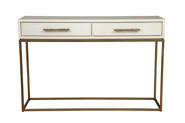 Duchess Wooden Cream Rectangular Console Table