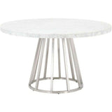 28" Stainless Steel Turino Round Dining Table Base