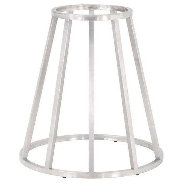 28" Stainless Steel Turino Round Dining Table Base