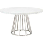 28" Stainless Steel Turino Round Dining Table Base - LOOMLAN - Essentials For Living - Dining Tables