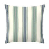 Soft Stripe Spa Handmade Outdoor Pillow