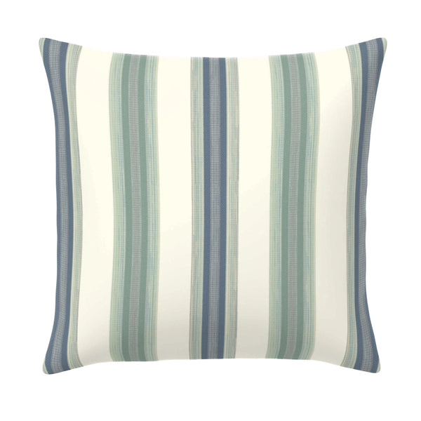 Soft Stripe Spa Handmade Outdoor Pillow