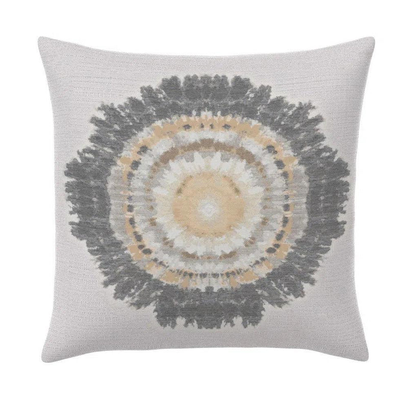 Sunburst Oyster Handmade Outdoor Pillow