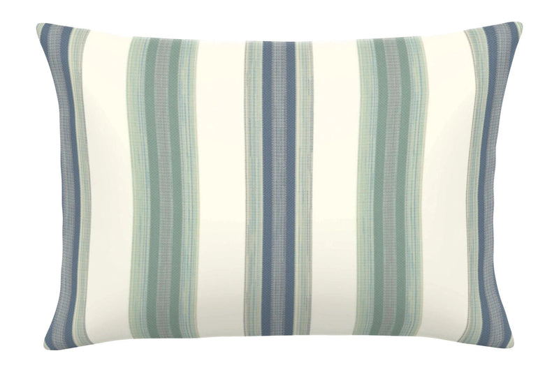 Soft Stripe Spa Handmade Outdoor Pillow