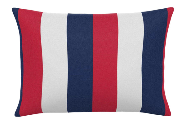 American Stripe Handmade Outdoor Pillow