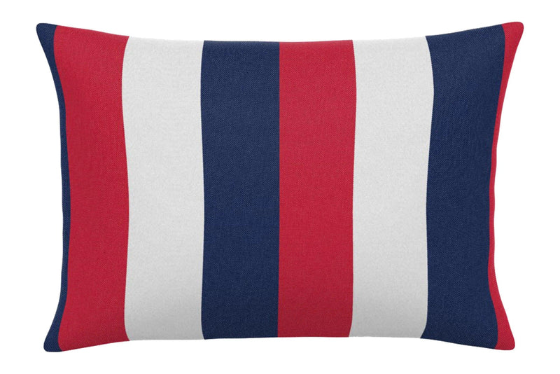 American Stripe Handmade Outdoor Pillow