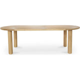 29.5 in. Milo Natural Solid Geometric Dining Table