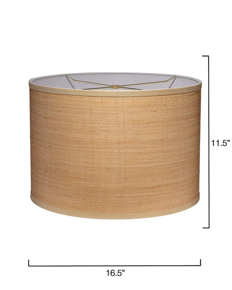 Drum Natural Raffia Stylish Shade