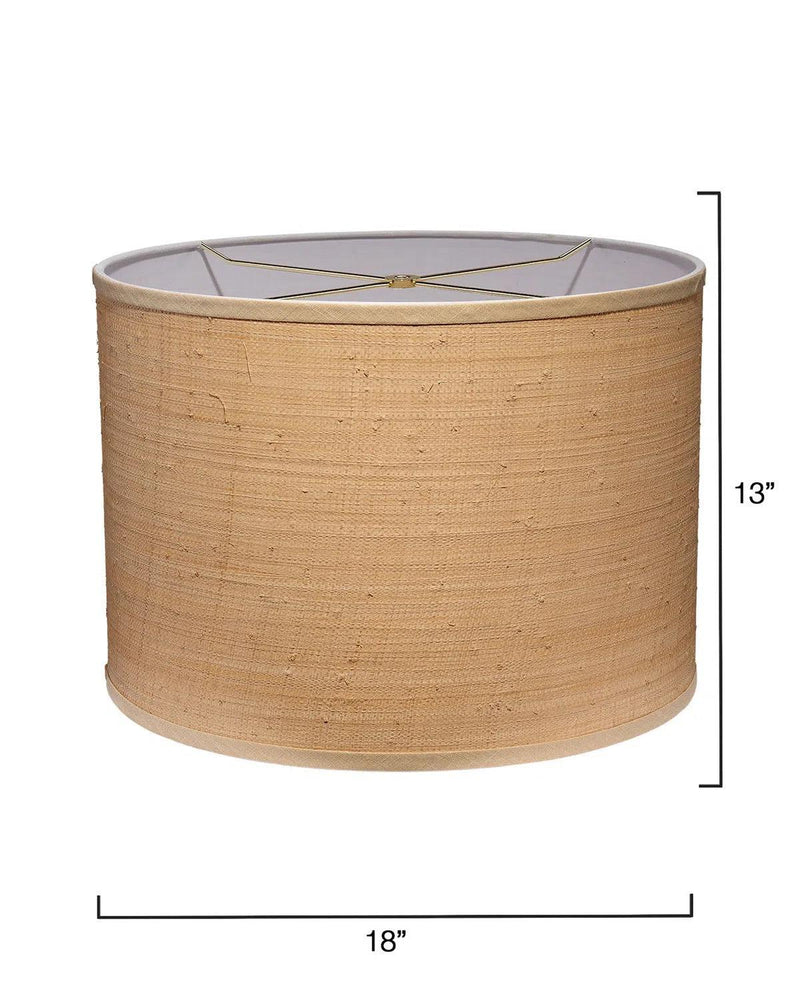 Drum Natural Raffia Stylish Shade