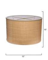 Drum Natural Raffia Stylish Shade