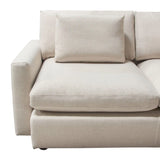 2PC Reversible Chaise Sectional Feather Seating in Cream Sectionals LOOMLAN By Diamond Sofa