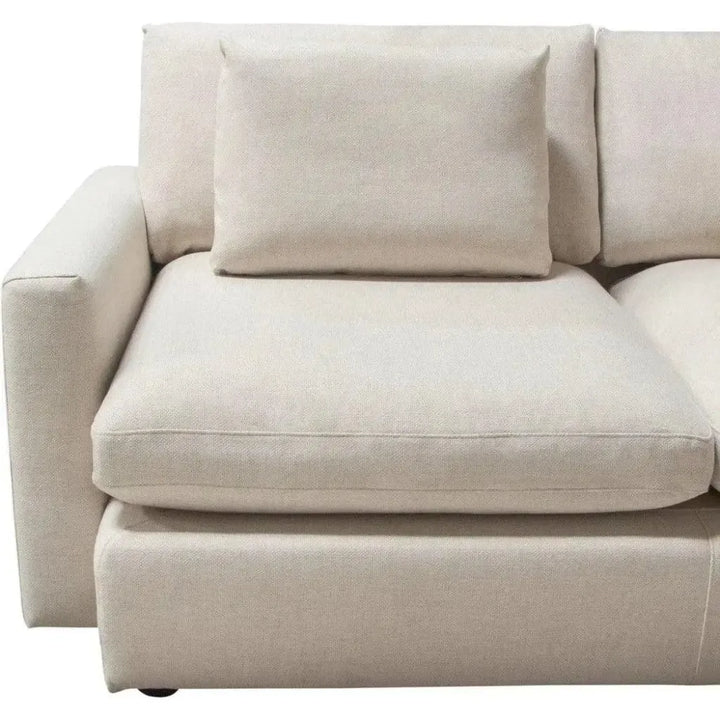 2PC Reversible Chaise Sectional in Cream - LOOMLAN - Diamond Sofa - Sectionals