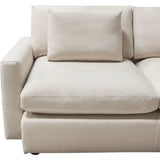 2PC Reversible Chaise Sectional in Cream