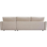 2PC Reversible Chaise Sectional in Cream