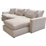 2PC Reversible Chaise Sectional in Cream