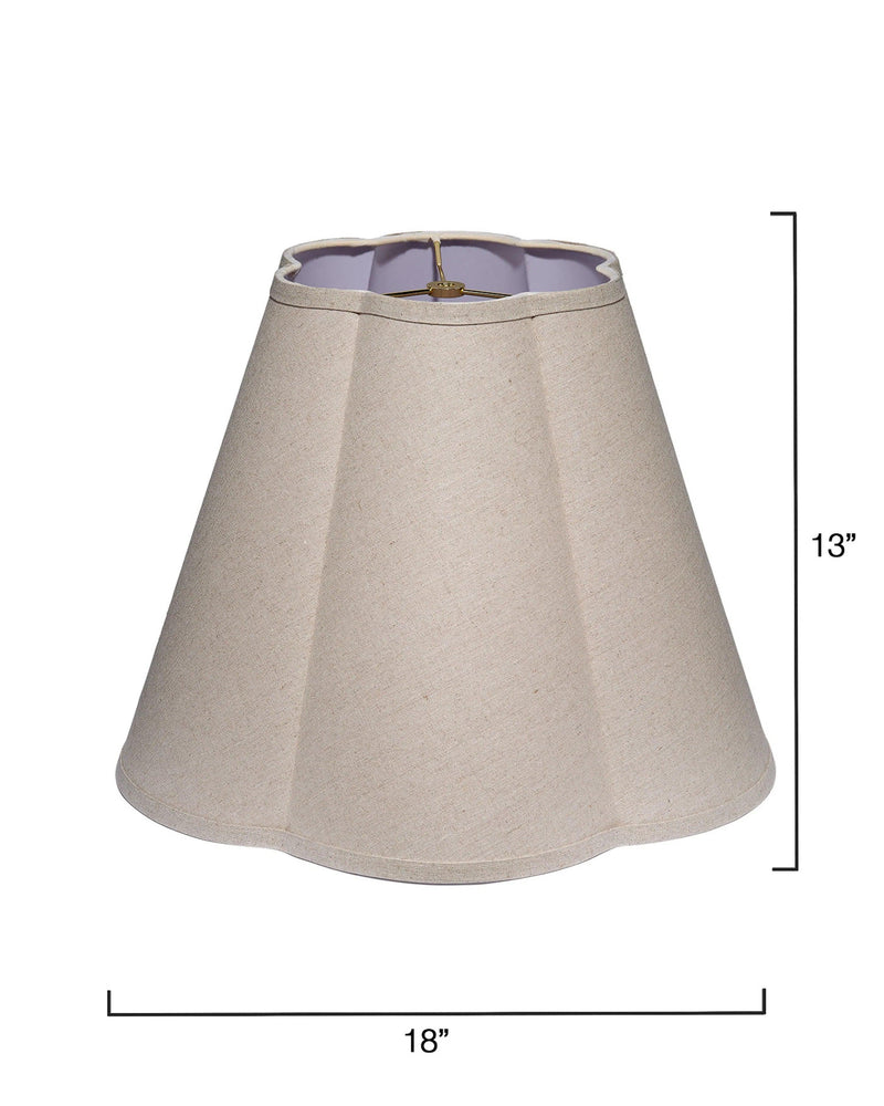 Scalloped Generous Styled Lamp Shade