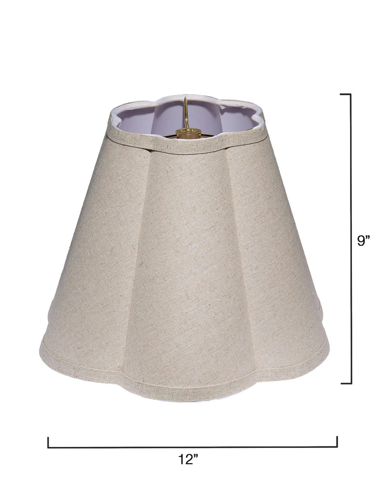 Scalloped Generous Styled Lamp Shade