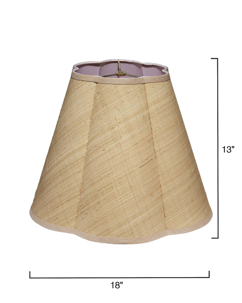 Scalloped Generous Styled Lamp Shade