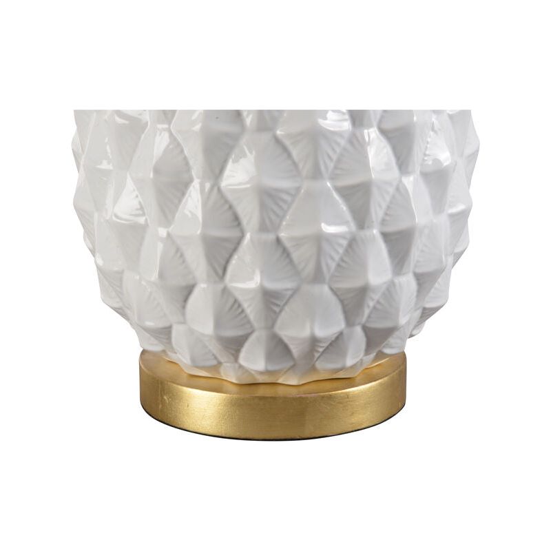 Olivia Ceramic Made With Gold Base Table Lamp - LOOMLAN - Wildwood - Table Lamps