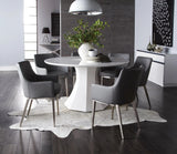 Chase Leather Upholstered Dining Armchair