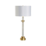 Jackie Alabaster Gold Leaf Design Table Lamp