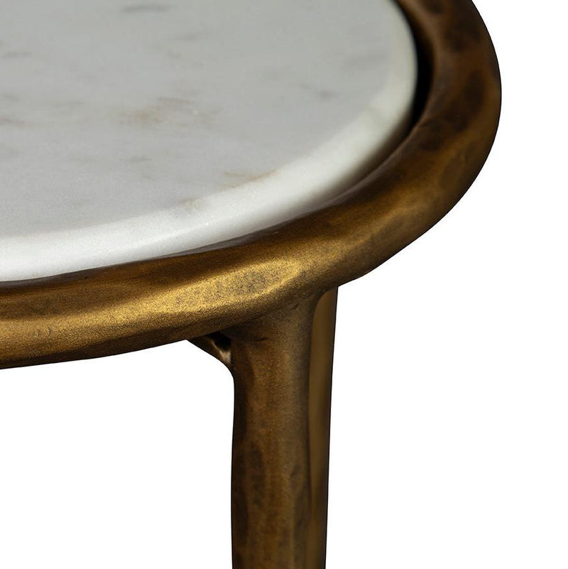 Lindsay Martini Marble Topped Round Table