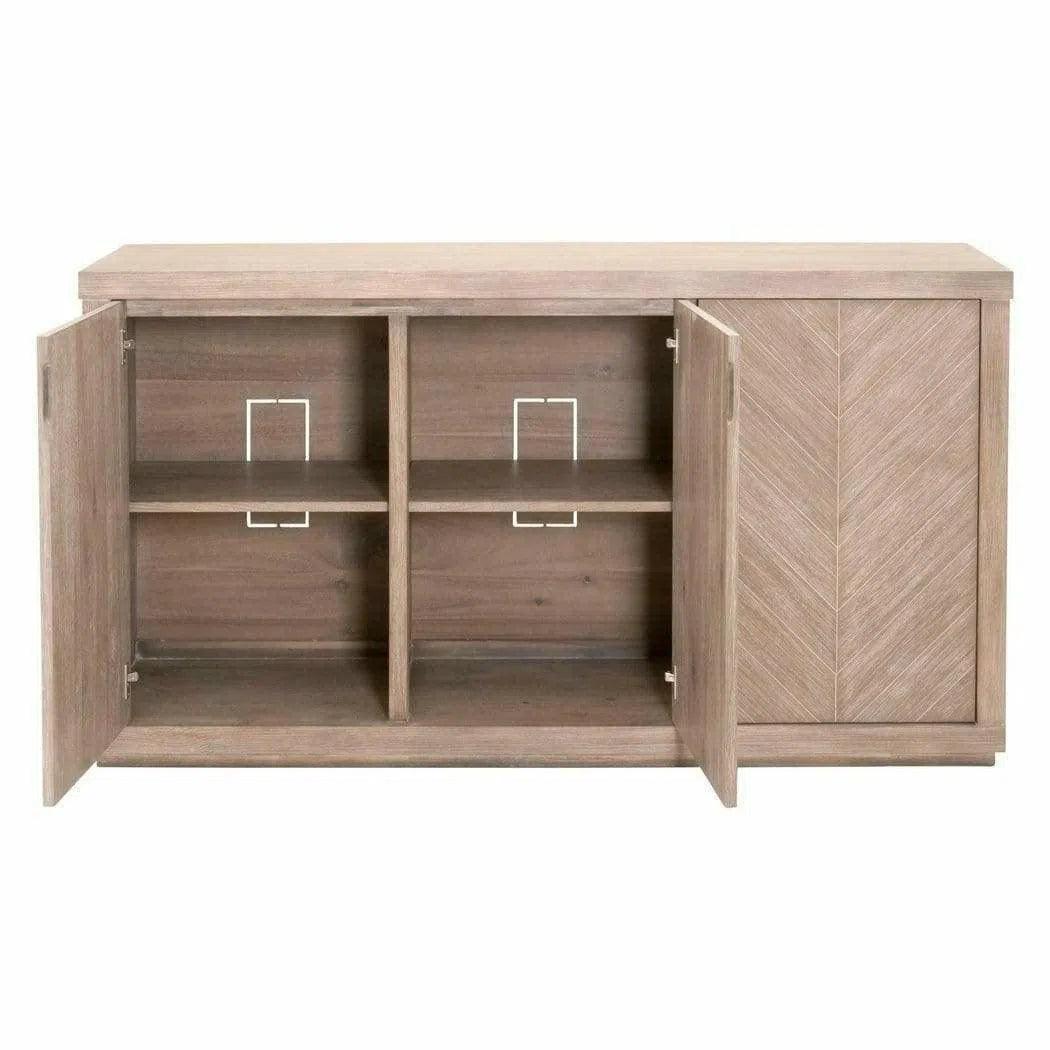 3 Door Credenza Modern Sideboard for Dining Room Buffet