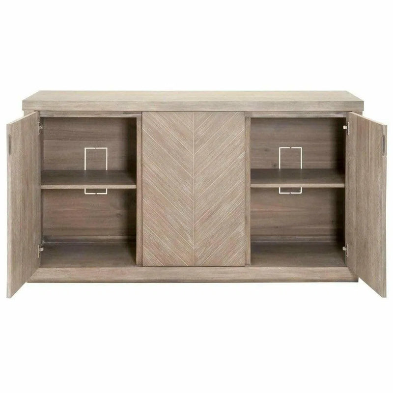 3 Door Credenza Modern Sideboard for Dining Room Buffet Sideboards LOOMLAN By Essentials For Living