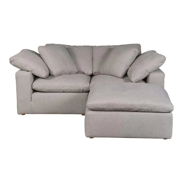 3 PC Stain Resistant Performance Fabric Grey Nook Modular Modular Sofas LOOMLAN By Moe's Home