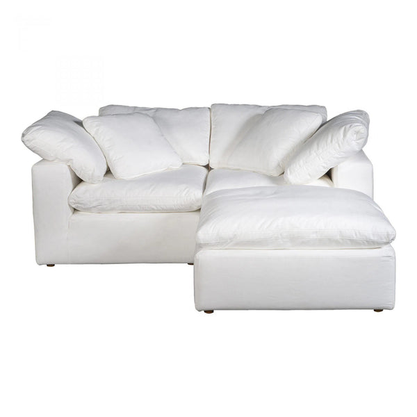 3 PC Stain Resistant Performance Fabric White Nook Modular Modular Sofas LOOMLAN By Moe's Home