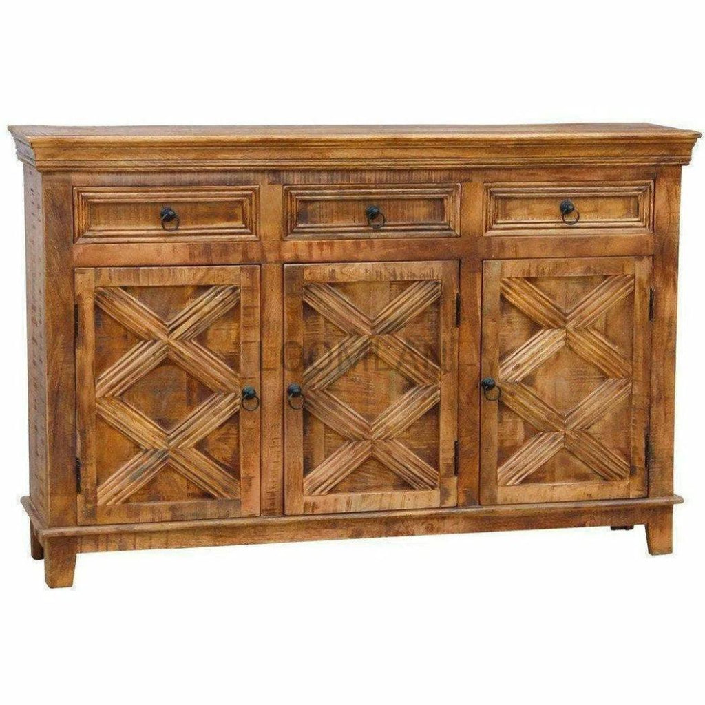 3 Door Sideboard Buffet with 3 Drawers - LOOMLAN - LOOMLAN - Sideboards