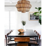 30" Khaki Natural Antibes Chandelier