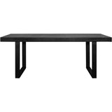 30 in. Jedrik Concrete Black Outdoor Dining Table-Outdoor Dining Tables-Moe's Home-LOOMLAN