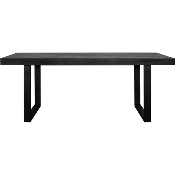 30 in. Jedrik Concrete Black Outdoor Dining Table-Outdoor Dining Tables-Moe's Home-LOOMLAN