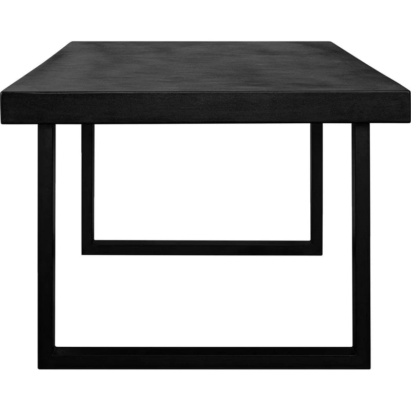 30 in. Jedrik Concrete Black Outdoor Dining Table-Outdoor Dining Tables-Moe's Home-LOOMLAN