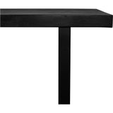 30 in. Jedrik Concrete Black Outdoor Dining Table-Outdoor Dining Tables-Moe's Home-LOOMLAN