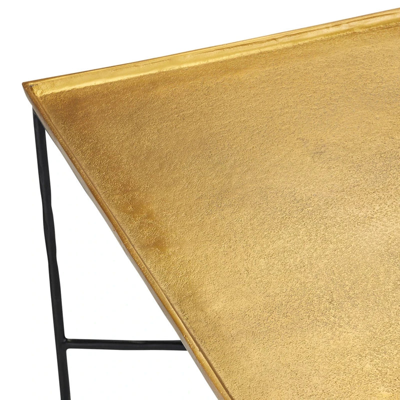 Boyles Brass Cocktail Coffee Table