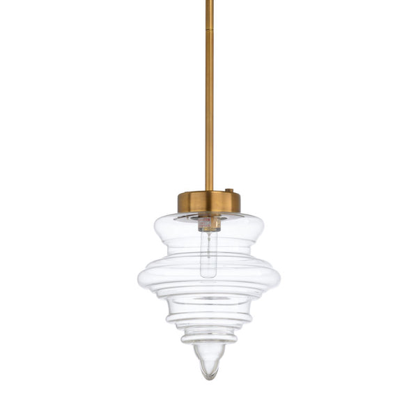 Richmond Modern Gold Glass Pendant