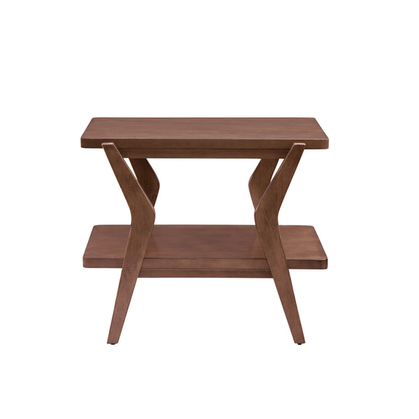 Stratton Wood Brown Square End Table