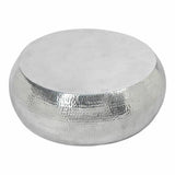 31.5 Inch Coffee Table Silver Contemporary