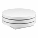 31.5 Inch Coffee Table White Modern Coffee Tables LOOMLAN By Moe's Home
