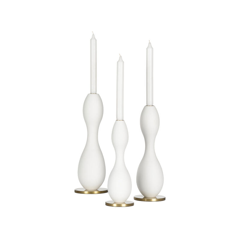 Brunswick Resin Design Candleholder (Set Of 3)