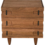 32" David Wood Rectangle Side Table