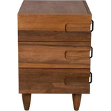 32" David Wood Rectangle Side Table - LOOMLAN - Noir - Side Tables