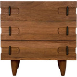 32" David Wood Rectangle Side Table - LOOMLAN - Noir - Side Tables